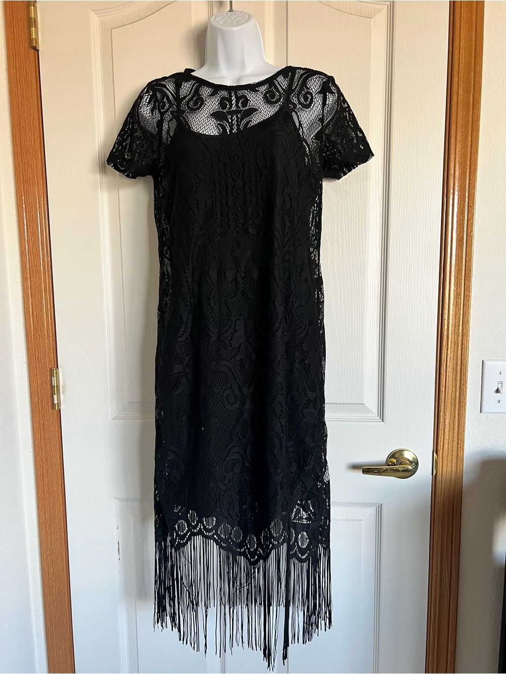 Black Two Layered Dress